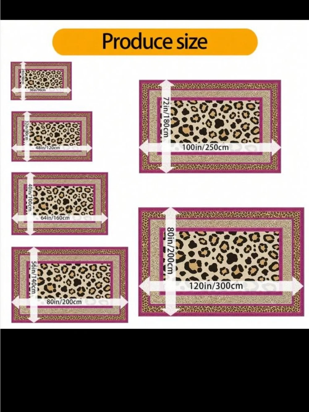 Pink Leopard Print Area Rug